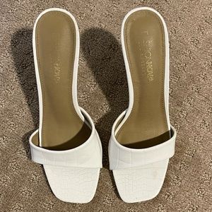 FashionNova white heels